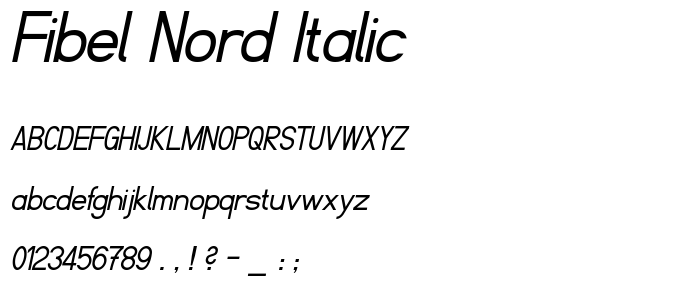 Fibel Nord Italic font
